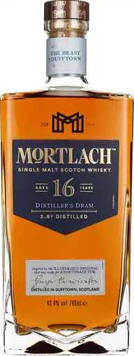 Drankdozijn Mortlach 16 years Single Malt 70CL aanbieding