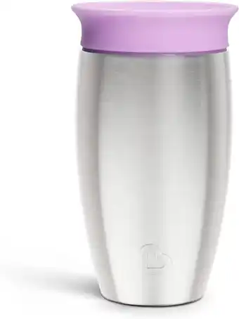 Amazon Munchkin Miracle 360 graden roestvrijstalen drinkbeker, 296 ml, paars aanbieding