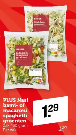 CoopCompact PLUS Nasi bami of macaroni spaghetti groenten aanbieding