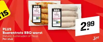 CoopCompact PLUS Boerentrots BBQ worst aanbieding