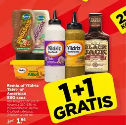 CoopCompact Remia of Yildriz Tafel of American BBQ saus aanbieding