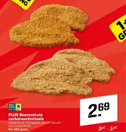 CoopCompact PLUS Boerentrots varkensschnitzels aanbieding