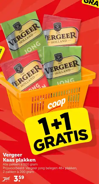 CoopCompact Vergeer Kaas plakken aanbieding