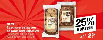 CoopCompact GIJS Zeeuwse bolussen of mini kwarkbollen aanbieding