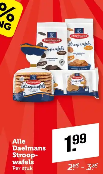CoopCompact Alle Daelmans Stroop wafels aanbieding