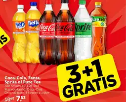 CoopCompact Coca-Cola, Fanta, Sprite of Fuze Tea aanbieding