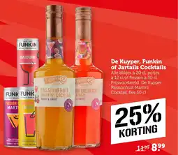 CoopCompact De Kuyper, Funkin of Jartails Cocktails aanbieding