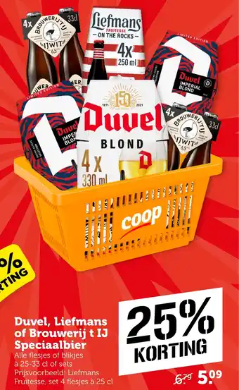 CoopCompact Duvel, Liefmans of Brouwerij t IJ Speciaalbier aanbieding