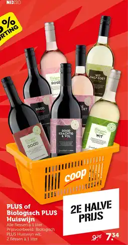 CoopCompact PLUS of Biologisch PLUS Huiswijn aanbieding