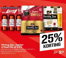 CoopCompact Hertog Jan, Jupiler of Bud Pils of 0.0% aanbieding