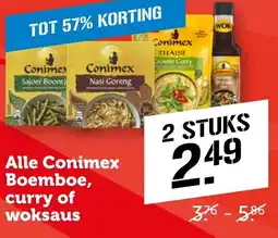 CoopCompact Alle Conimex Boemboe, curry of woksaus aanbieding