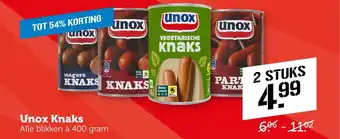 CoopCompact Unox Knaks aanbieding