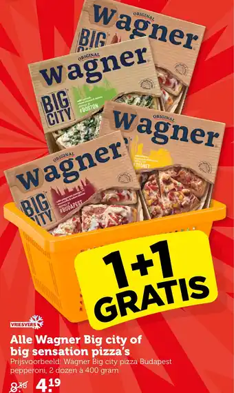 CoopCompact Alle Wagner Big city of big sensation pizza's aanbieding