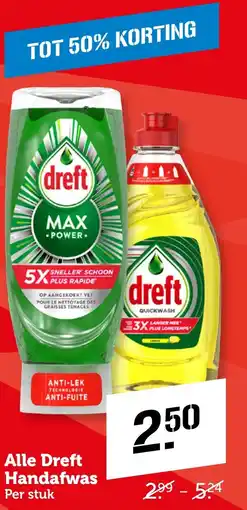 CoopCompact Alle Dreft Handafwas aanbieding