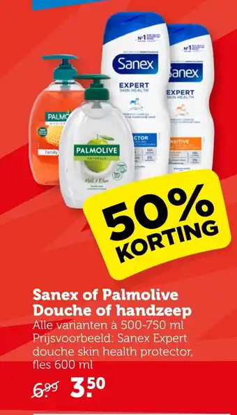 CoopCompact Sanex of Palmolive Douche of handzeep aanbieding