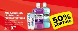 CoopCompact Alle Aquafresh of Listerine Mondverzorging aanbieding