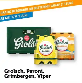 CoopCompact Grolsch, Peroni, Grimbergen, Viper aanbieding