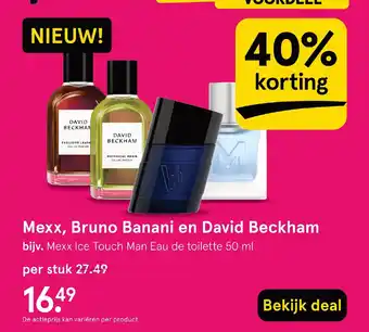 Etos Mexx, Bruno Banani en David Beckham aanbieding