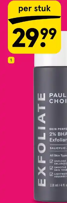 Etos Skin Perfecting 2% BHA liquid exfoliant aanbieding