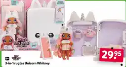 Intertoys 3 in 1 rugtas Unicorn Whitney aanbieding