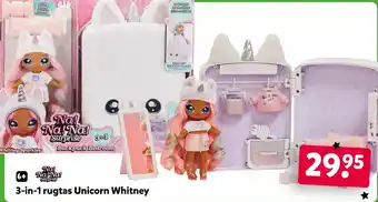 Intertoys 3 in 1 rugtas Unicorn Whitney aanbieding