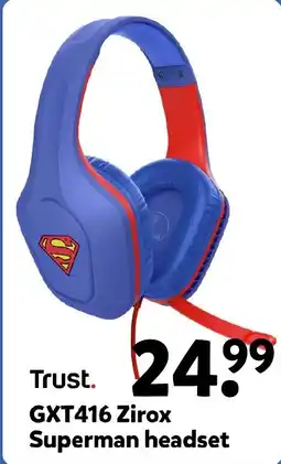 Intertoys Trust. GXT416 Zirox Superman headset aanbieding