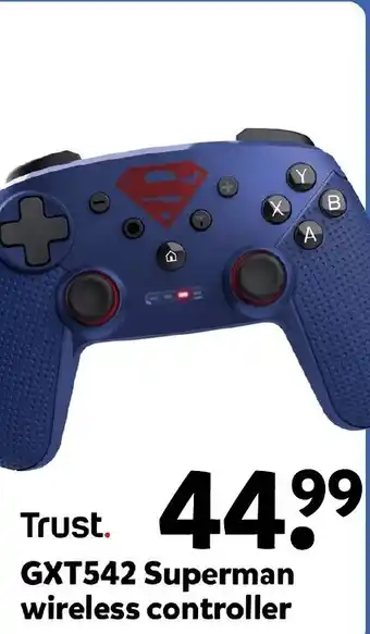 Intertoys Trust. GXT542 Superman wireless controller aanbieding