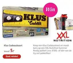 Bruna Klus Cadeaukaart aanbieding