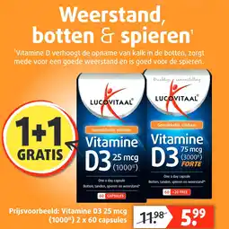Lucovitaal Vitamine D3 25 mcg aanbieding