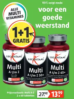 Lucovitaal ALLE MULTI VITAMINES aanbieding