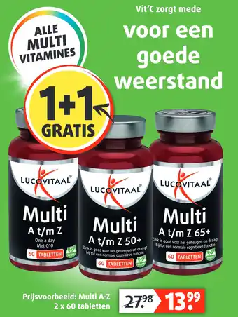 Lucovitaal ALLE MULTI VITAMINES aanbieding