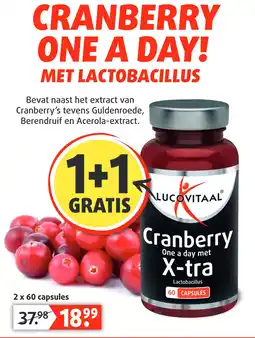 Lucovitaal CRANBERRY ONE A DAY! aanbieding