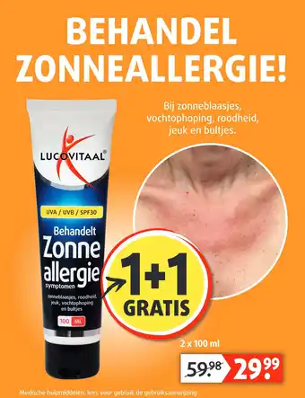 Lucovitaal BEHANDEL ZONNEALLERGIE! aanbieding