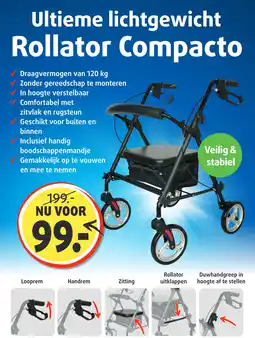 Lucovitaal Rollator Compacto aanbieding