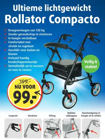 Lucovitaal Rollator Compacto aanbieding