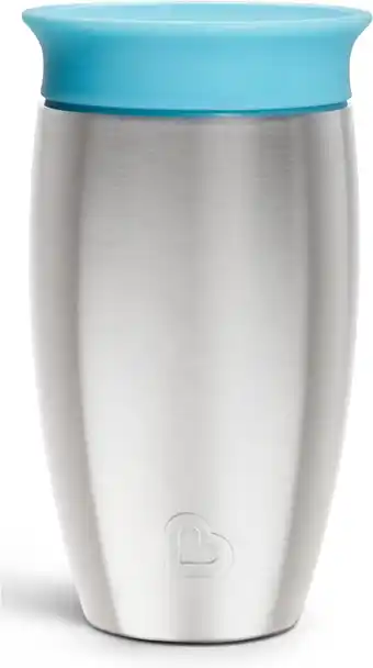 Amazon Munchkin Miracle 360 graden roestvrijstalen drinkbeker, 296 ml, blauw aanbieding