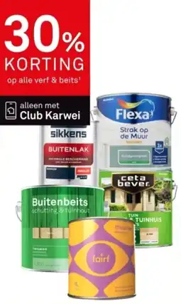 Karwei Op alle verf & beits aanbieding