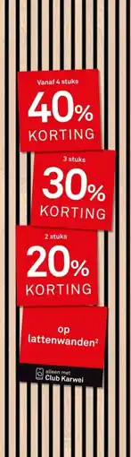 Karwei Lattenwanden aanbieding