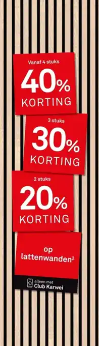Karwei Lattenwanden aanbieding