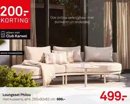 Karwei Loungeset Philou aanbieding