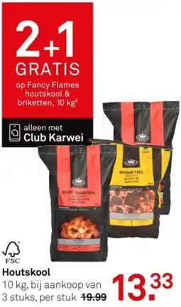 Karwei Houtskool aanbieding