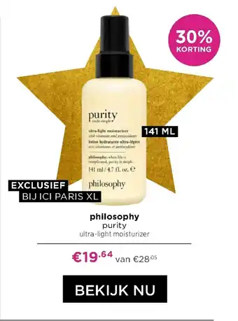 ICI Paris XL Philosphy Purity 141 ml aanbieding