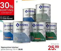 Karwei Sigma primer interieur aanbieding