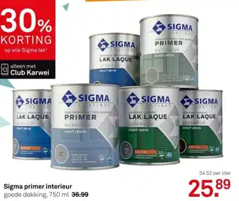 Karwei Sigma primer interieur aanbieding