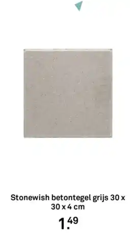 Karwei Stonewish betontegel grijs aanbieding
