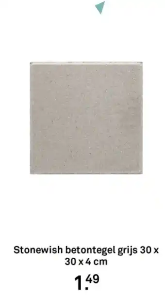 Karwei Stonewish betontegel grijs aanbieding