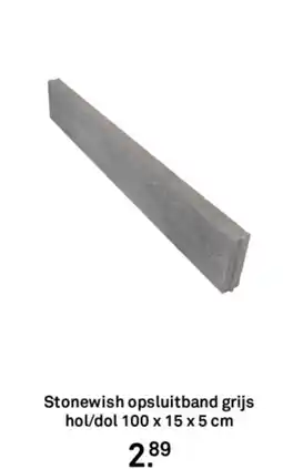 Karwei Stonewish opsluitband grijs hol/dol aanbieding