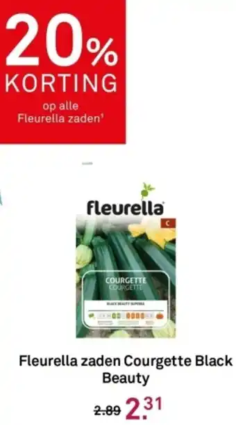 Karwei Fleurella zaden Courgette Black Beauty aanbieding