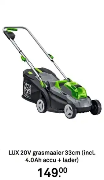 Karwei LUX 20V grasmaaier aanbieding