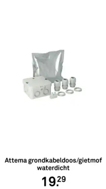 Karwei Attema grondkabeldoos/gietmof waterdicht aanbieding